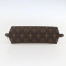 LOUIS VUITTON Monogram Trousse Demi Ronde Cosmetic Pouch M47520 LV Auth ka1052-6