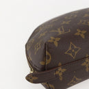 LOUIS VUITTON Monogram Trousse Demi Ronde Cosmetic Pouch M47520 LV Auth ka1052-14