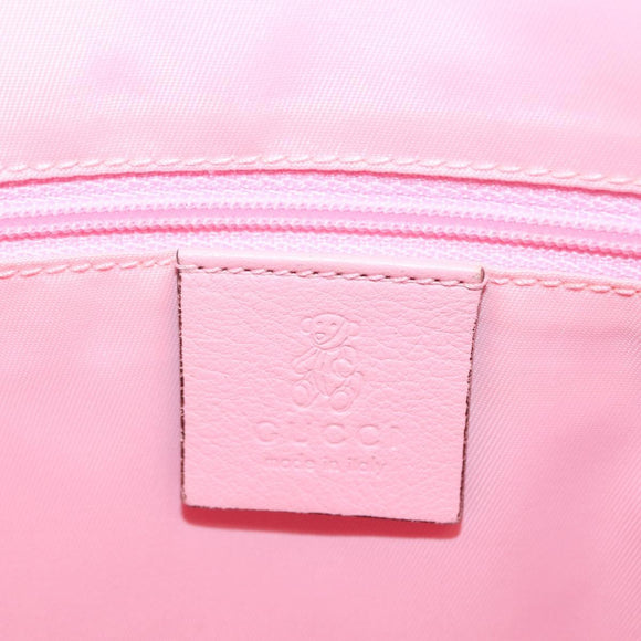 GUCCI GG Implementation Backpack PVC Silver Pink 271327 Auth ka1055