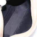 SAINT LAURENT Umhängetasche Leder Beige Silber Auth ka1059-11