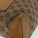 GUCCI GG Canvas Tote Bag Beige Silver 019 0402 1705 Auth ka1063-9