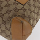 GUCCI GG Canvas Tote Bag Beige Silver 019 0402 1705 Auth ka1063-14