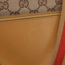 GUCCI GG Canvas Tote Bag Beige Silver 019 0402 1705 Auth ka1063-14