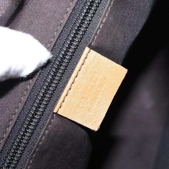 GUCCI GG Canvas Tote Bag Beige Silver 019 0402 1705 Auth ka1063