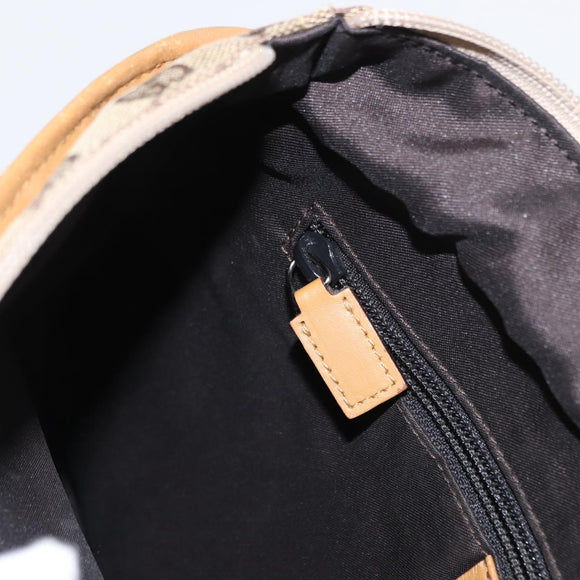 GUCCI GG Canvas Tote Bag Beige Silver 019 0402 1705 Auth ka1063