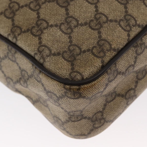 GUCCI GG Supreme Shoulder Bag PVC Beige Gold 201448 Auth ka1064