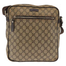 GUCCI GG Supreme Shoulder Bag PVC Beige Gold 201448 Auth ka1064-2