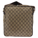 GUCCI GG Supreme Shoulder Bag PVC Beige Gold 201448 Auth ka1064-3