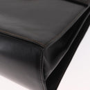 Salvatore Ferragamo Gancini Hand Bag Leather 2way Black Gold Auth ka1065-13
