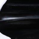 Salvatore Ferragamo Gancini Hand Bag Leather 2way Black Gold Auth ka1065-19