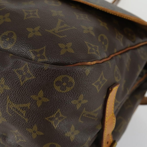LOUIS VUITTON Monogram Saumur 35 Shoulder Bag M42254 LV Auth ka1066