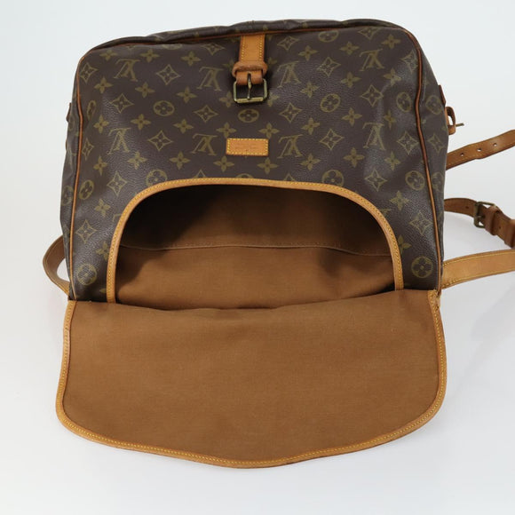 LOUIS VUITTON Monogram Saumur 35 Shoulder Bag M42254 LV Auth ka1066