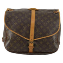 LOUIS VUITTON Monogram Saumur 35 Shoulder Bag M42254 LV Auth ka1066-13