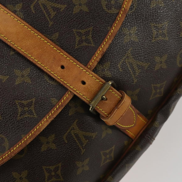LOUIS VUITTON Monogram Saumur 35 Shoulder Bag M42254 LV Auth ka1066