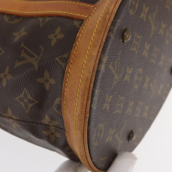 LOUIS VUITTON Monogram Bucket GM Shoulder Bag M42236 LV Auth ka107