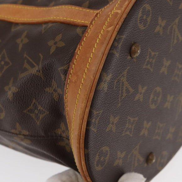LOUIS VUITTON Monogram Bucket GM Shoulder Bag M42236 LV Auth ka107