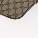 GUCCI GG Supreme Web Sherry Line Bag PVC Beige Gold 68 02 047 Auth ka1073-11