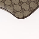 GUCCI GG Supreme Web Sherry Line Bag PVC Beige Gold 68 02 047 Auth ka1073-12