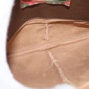 GUCCI GG Supreme Web Sherry Line Bag PVC Beige Gold 68 02 047 Auth ka1073-16
