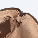 GUCCI GG Supreme Web Sherry Line Bag PVC Beige Gold 68 02 047 Auth ka1073-17