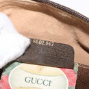 GUCCI GG Supreme Web Sherry Line Bag PVC Beige Gold 68 02 047 Auth ka1073-20