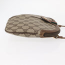 GUCCI GG Supreme Web Sherry Line Bag PVC Beige Gold 68 02 047 Auth ka1073-4