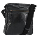 GUCCI GG Implementation Bag Coated Canvas Black Silver 201448 Auth ka108-1