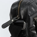 GUCCI GG Implementation Bag Coated Canvas Black Silver 201448 Auth ka108-10