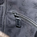 GUCCI GG Implementation Bag Coated Canvas Black Silver 201448 Auth ka108-22