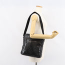 GUCCI GG Implementation Bag Coated Canvas Black Silver 201448 Auth ka108-25