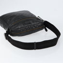 GUCCI GG Implementation Bag Coated Canvas Black Silver 201448 Auth ka108-7