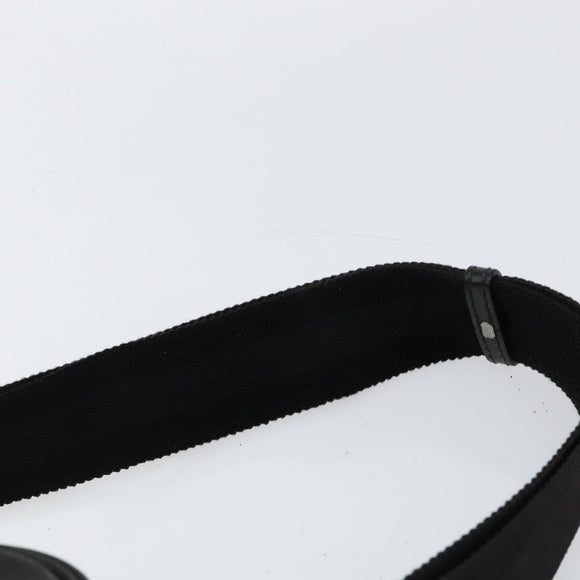 GUCCI GG Implementation Bag Coated Canvas Black Silver 201448 Auth ka108