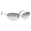 CHANEL Sunglasses metal Black CC Auth ka1080-1