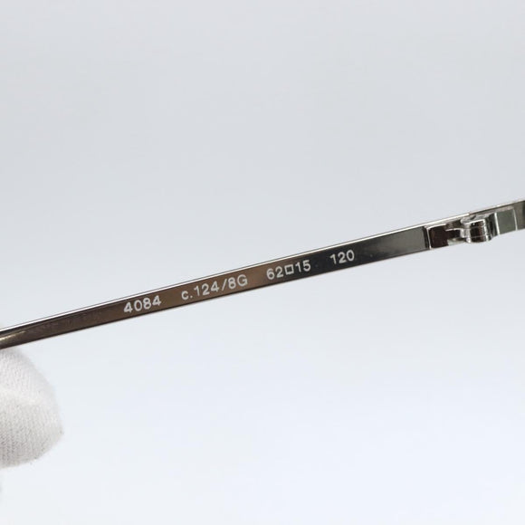 CHANEL Sunglasses metal Black CC Auth ka1080