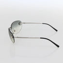 CHANEL Sunglasses metal Black CC Auth ka1080-5