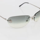 CHANEL Sunglasses metal Black CC Auth ka1080-6