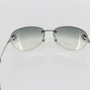 CHANEL Sunglasses metal Black CC Auth ka1080-8