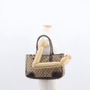GUCCI GG Canvas Web Sherry Line Tote Bag Beige Gold 163805 Auth ka1081-24