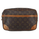 LOUIS VUITTON Monogram Compiegne 28 Clutch Bag M51845 LV Auth ka1082-13