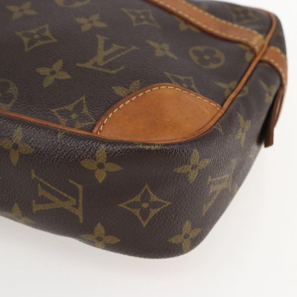 LOUIS VUITTON Monogram Compiegne 28 Clutch Bag M51845 LV Auth ka1082