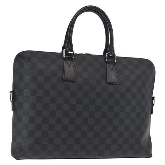 LOUIS VUITTON Damier Graphite Porte Documents Jules Bag 2way N48224 Auth ka1086