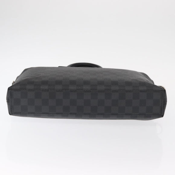 LOUIS VUITTON Damier Graphite Porte Documents Jules Bag 2way N48224 Auth ka1086