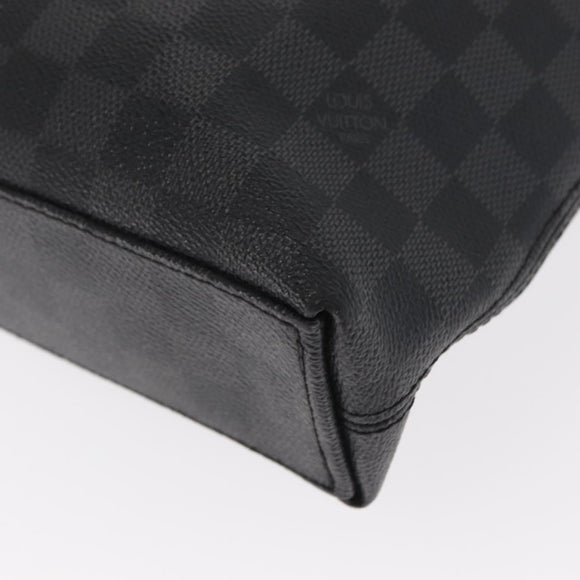 LOUIS VUITTON Damier Graphite Porte Documents Jules Bag 2way N48224 Auth ka1086