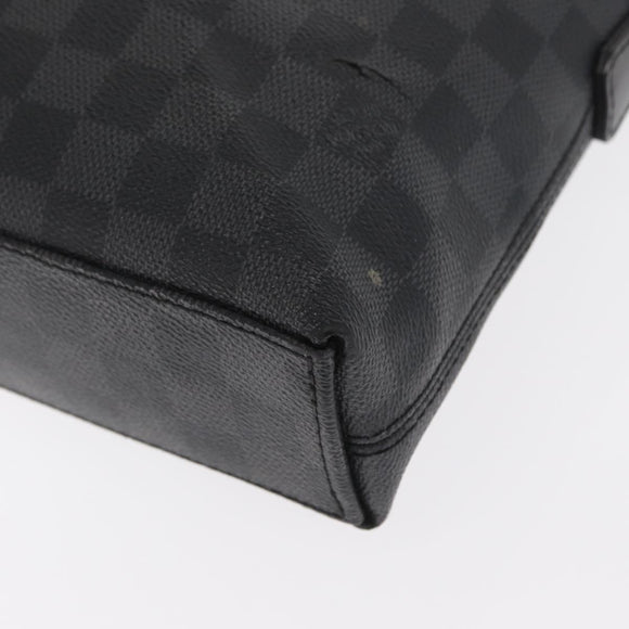LOUIS VUITTON Damier Graphite Porte Documents Jules Bag 2way N48224 Auth ka1086
