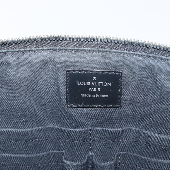 LOUIS VUITTON Damier Graphite Porte Documents Jules Bag 2way N48224 Auth ka1086