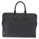 LOUIS VUITTON Damier Graphite Porte Documents Jules Bag 2way N48224 Auth ka1086-2