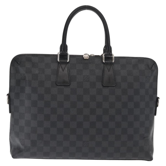 LOUIS VUITTON Damier Graphite Porte Documents Jules Bag 2way N48224 Auth ka1086