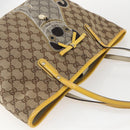 GUCCI GG Canvas Tote Bag Beige Gold 212374 Auth ka1088-6