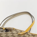 GUCCI GG Canvas Tote Bag Beige Gold 212374 Auth ka1088-8