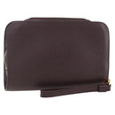 LOUIS VUITTON Taiga Baikal Clutch Bag Acajou M30186 LV Auth ka1091-1